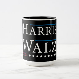 Val av Harris Walz 2024 Två-Tonad Mugg