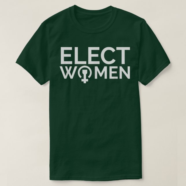 Val av kvinnor Feministisk feminism Womens Politik T Shirt (Design framsida)