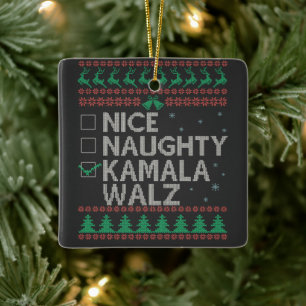 Val av La Kamala Harris Ugly God jul Julgransprydnad Keramik