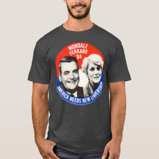 Val av Mondale Ferraro Walter Geraldine T Shirt