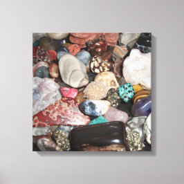 Val av polerat Sten Canvastryck