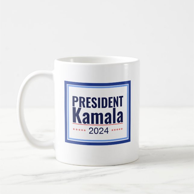 Val av president Kamala 2024 Kaffemugg (Vänster)