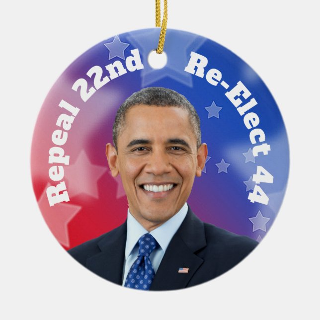 Val av president Obama Julgransprydnad Keramik (Framsidan)