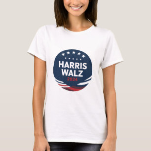 Val av Retro-knapp Harris Waltz T Shirt