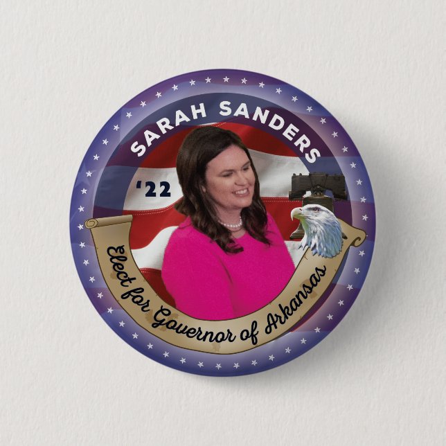 Val av Sarah Sanders till guvernör i Arkansas Knapp (Framsida)