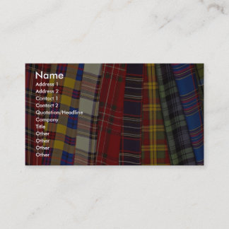 Val av tartans visitkort