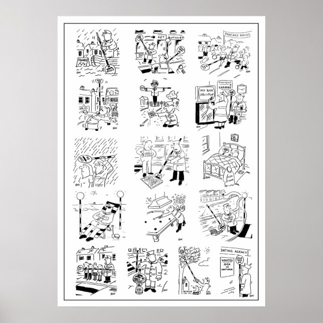 Val av Tecknader för Luspop Man Poster (Framsidan)