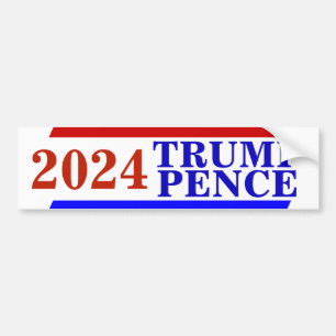 Val av TRUMP PENCE-ordförande i kampanj 2024 Bildekal