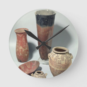 Val av vaser, Naqada I/II period, 4000-3100 Rund Klocka