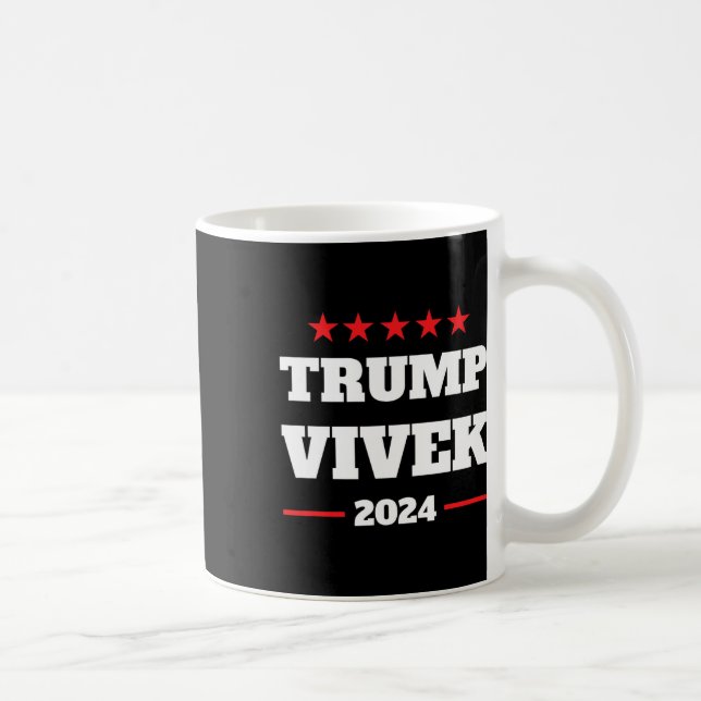 Val Bold Proud Pro Donald Trump Vivek 2024 Kaffemugg (Höger)