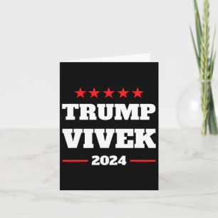 Val Bold Proud Pro Donald Trump Vivek 2024 Kort