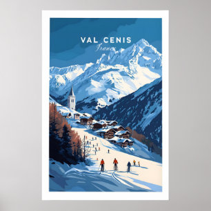 Val Cenis skidtryck 1 Poster