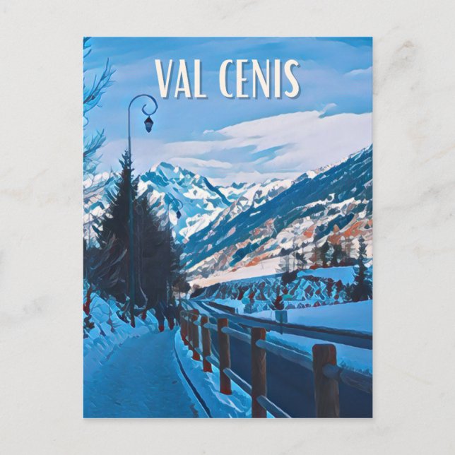 Val-Cenis Station de ski  Vykort (Framsida)