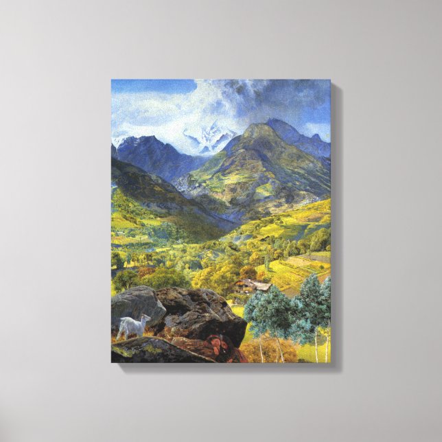 Val d'Aosta (Italiens glesbygd) Canvastryck (Framsida)
