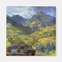 Val d'Aosta (Italiens glesbygd) Magnet