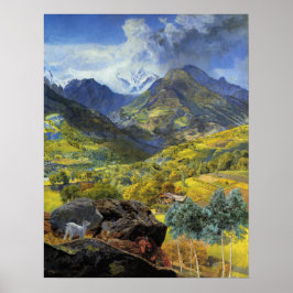 Val d'Aosta (Italiens glesbygd) Poster