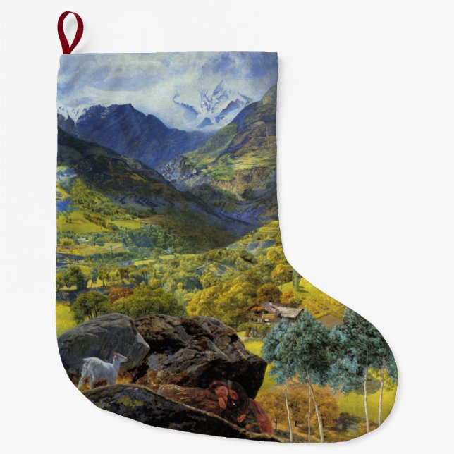 Val d'Aosta (Italiens glesbygd) Stor Julstrumpa (Framsidan)