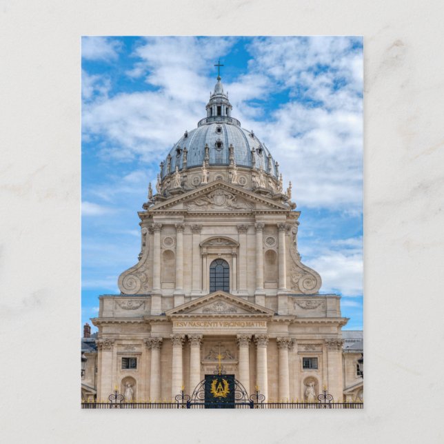 Val-de-Grace kyrka och armésjukhus i Paris Vykort (Framsida)