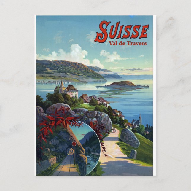 Val de Travers, Schweiz Vykort (Framsida)