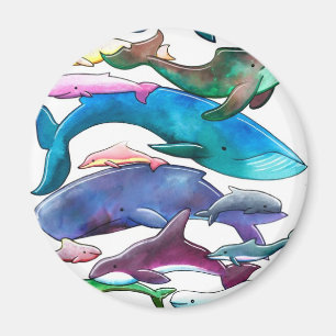 Val, delfiner & Porpoises Magnet