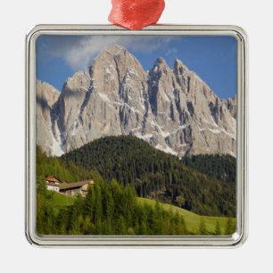 Val di Funes, Villnosstal, Dolomiterna, Italien Julgransprydnad Metall