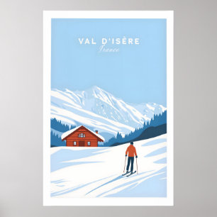 Val-dIsère Affisch Frankrike 1