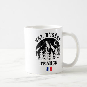 Val D'isère Frankrike Alperna Skidort Alpin Skidåk Kaffemugg