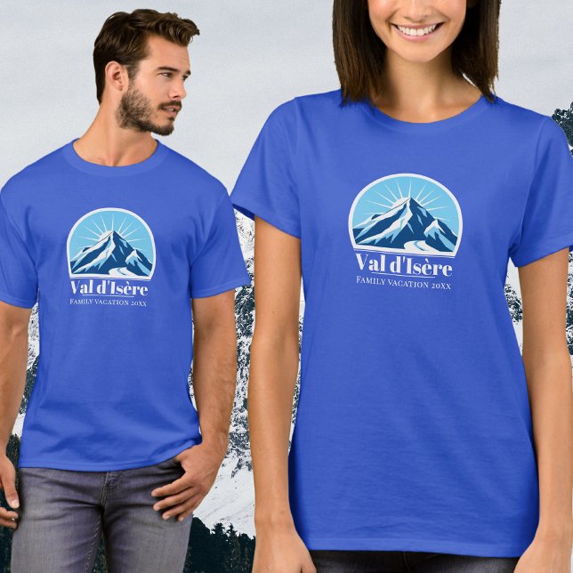 Val d'Isère Frankrike savoie vanoise T-Shirt (Skapare uppladdad)