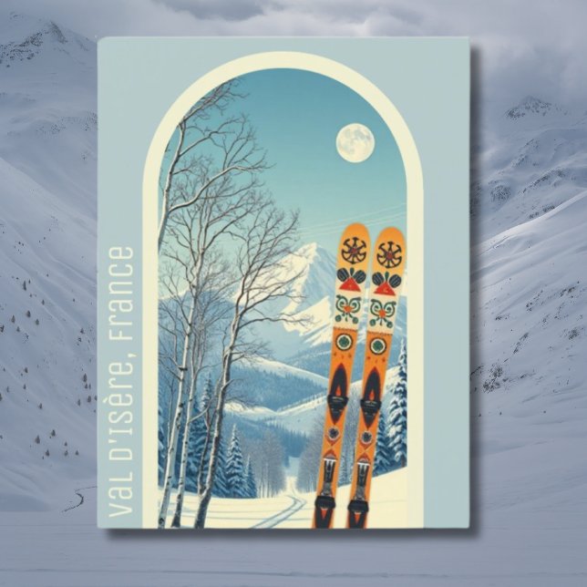 Val d'Isère Frankrike ski helgdag Postcard Vykort (Skapare uppladdad)