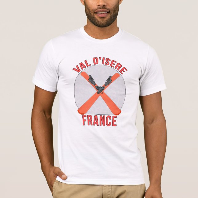 Val d'Isere, Frankrike T Shirt (Framsida)
