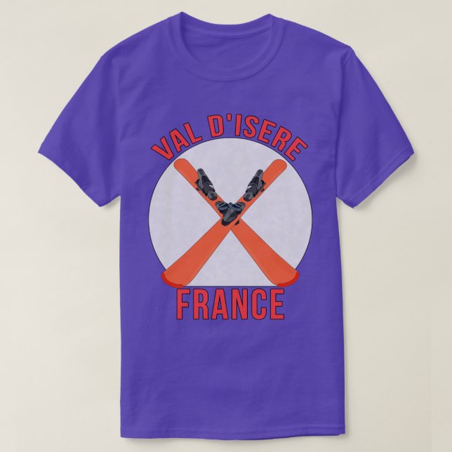 Val dIsere Frankrike T Shirt (Design framsida)