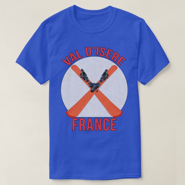 Val dIsere Frankrike T Shirt (Design framsida)