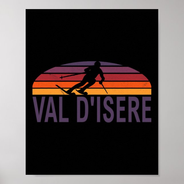 Val D'isere Fransk Alperna Frankrike Ski Resort Sn Poster (Framsidan)