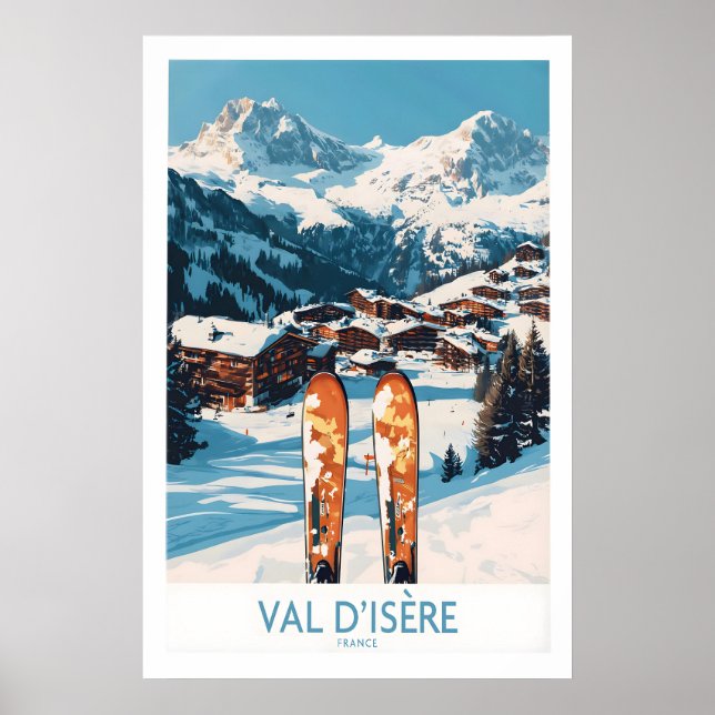 Val-dIsère skidposter 1 Poster (Framsidan)