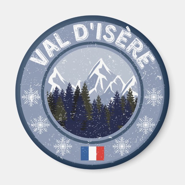 Val D'Isère Station de Ski Magnet (Framsidan)