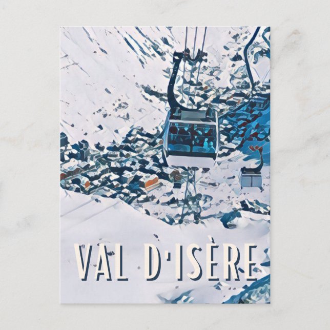Val d'Isère Station de ski  Vykort (Framsida)