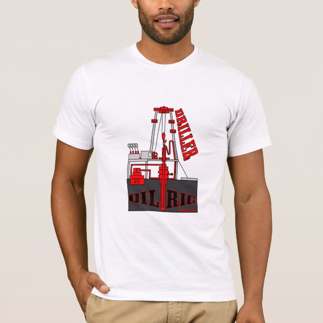 Väl Driller för olja som borrar riggT-tröja, Tröja (Framsida)