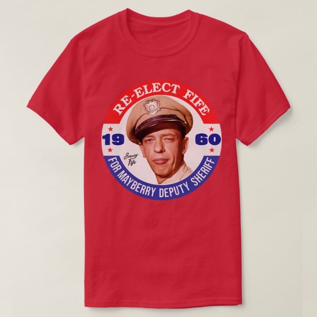 Val Fife Mayberry, ställföreträdande sheriff T Shirt (Design framsida)