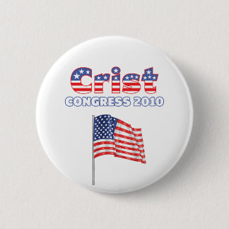 Val för Crist patriotiska amerikanska flaggan 2010 Knapp