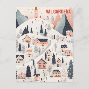 Val Gardena Ski Resort Vykort