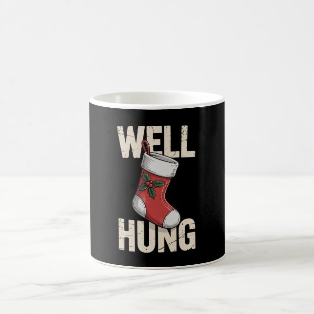 Väl hängd smutsig julstrumpa högtid Xmas Kaffemugg (Center)