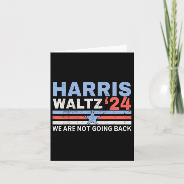 Val Harris Waltz 2024 Kamala Harris Tim Walt Kort (Framsida)