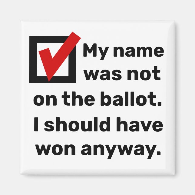 Val Humor 2024 Magnet (Framsidan)