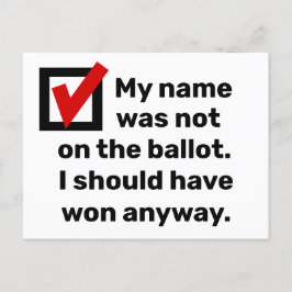 Val Humor 2024 Vykort