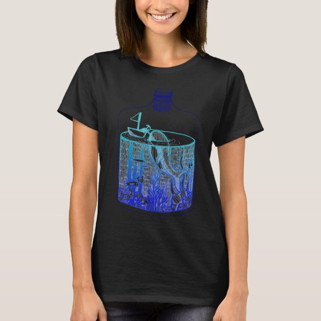 Val i en burk - Blå gradient T Shirt (Framsida)