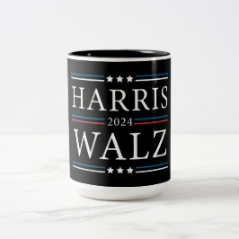 Val i Harris Walz 2024 Två-Tonad Mugg