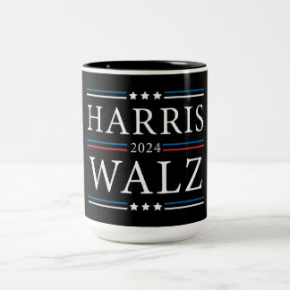 Val i Harris Walz 2024 Två-Tonad Mugg