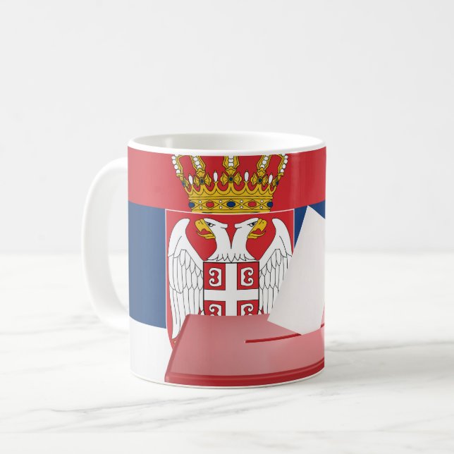 Val i Serbien Kaffemugg (Framsida vänster)