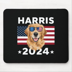 Val Kamala Harris 2024 Golden Retriever Hund U Musmatta