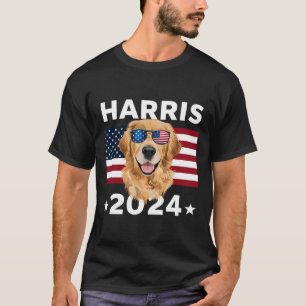 Val Kamala Harris 2024 Golden Retriever Hund U T Shirt